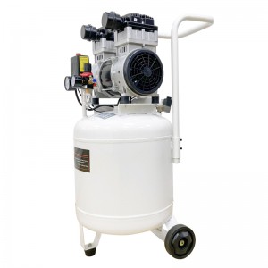 歯科用エアコンプレッサー AC1100 2 つの安全高速タイプモーターサイレントオイルフリー 50L 1100 ワット