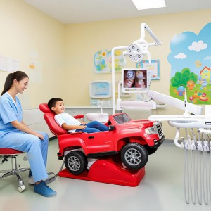 小児科クリニックのキッズデンタルチェア Q1 音楽付きの子供たちの夢の車のデザイン